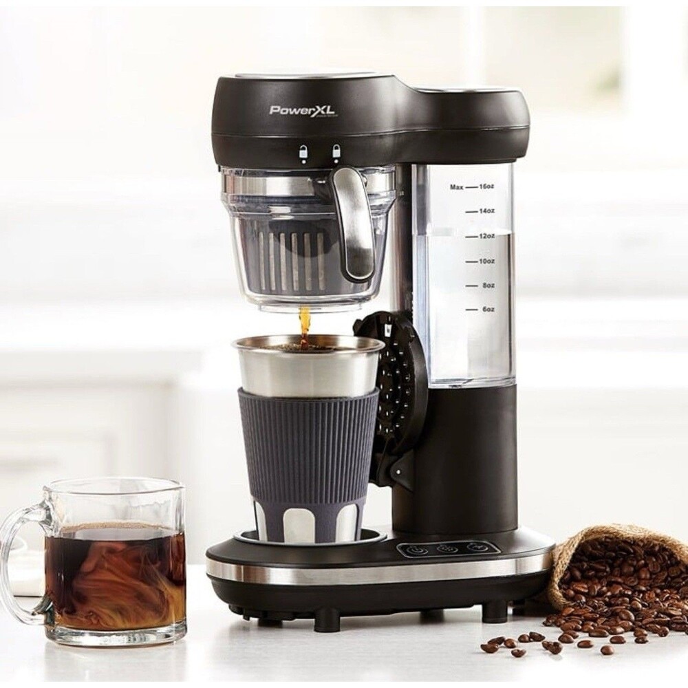 PowerXL Grind and Go Plus Coffee Maker Automatic Single-Serve Coffee Machine - Picture 3 of 4